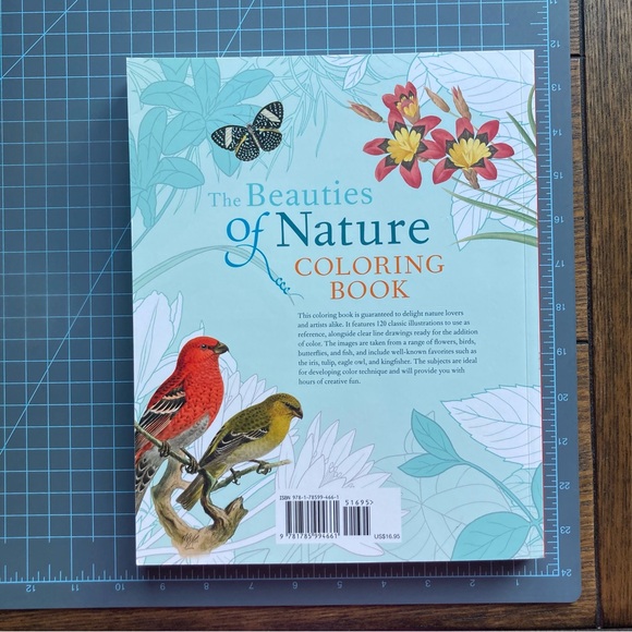 The Beauties of Nature Coloring Book: Flowers, Birds, Butterflies, & Wildlife - Picture 9 of 12